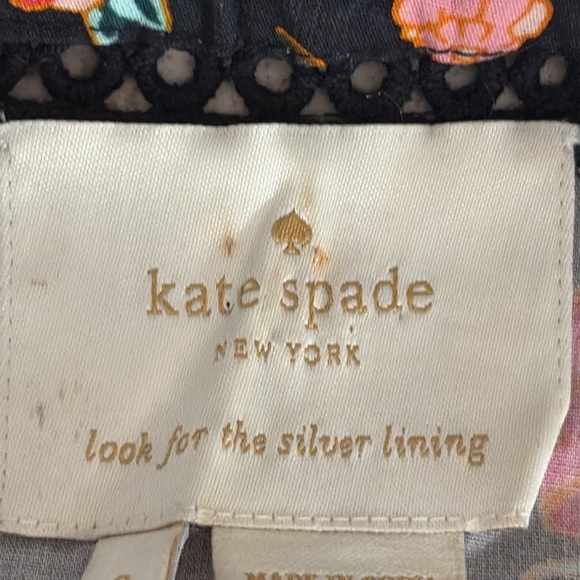 Kate Spade Perfect Blossom Floral Sleeveless Fit & Flare Pocket Dress - Size 0 - Picture 5 of 8